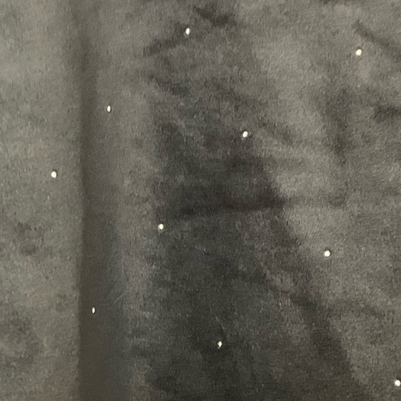 Loft velvet v-neck top with silver dots - Picture 2 of 5